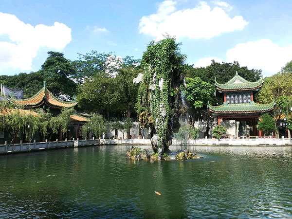 广州南粤苑三叠金梯桂苑飘香