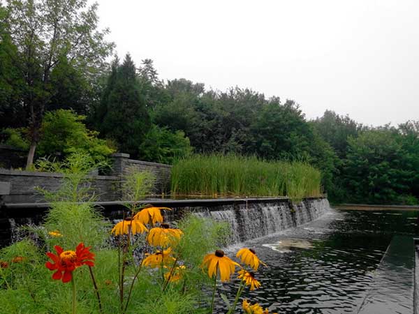 北京奥林匹克公园叠水花台