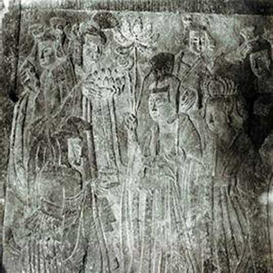 云冈石窟帝后礼佛图 云冈石窟帝后礼佛图