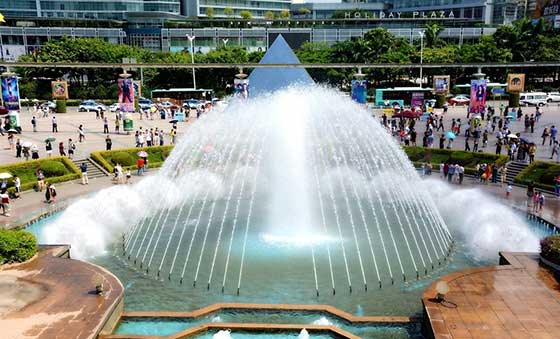 深圳世界之窗四大洲喷泉 深圳世界之窗四大洲喷泉