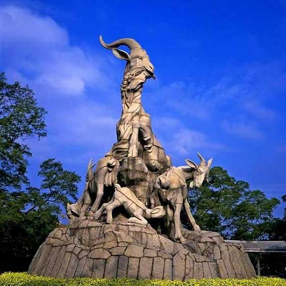 越秀公园五羊石像