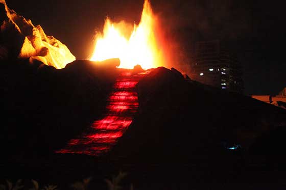 深圳世界之窗夏威夷火山爆发 深圳世界之窗夏威夷火山爆发