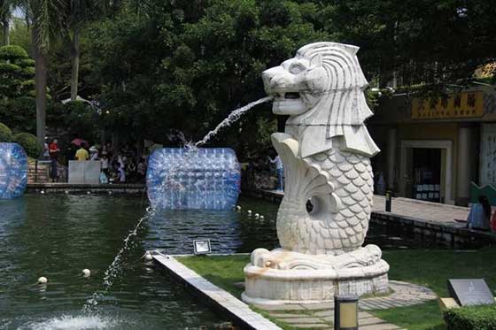 深圳世界之窗鱼尾狮