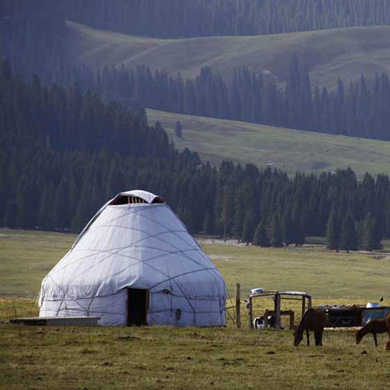 中国民俗文化村哈萨克毡房