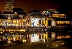 乌镇西栅水上戏台