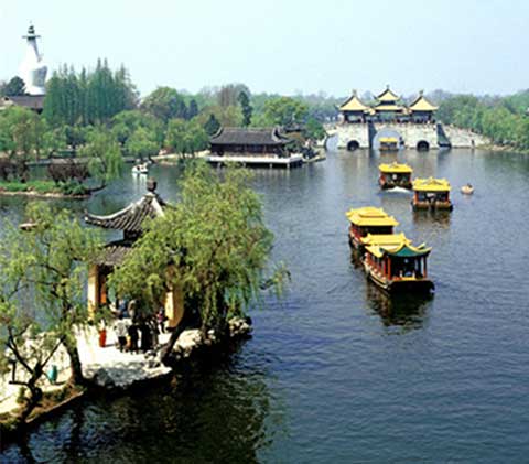 瘦西湖拂柳亭