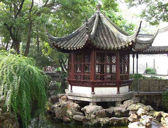 拙政园塔影亭 拙政园塔影亭