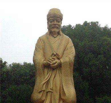 周庄古镇沈万三铜像