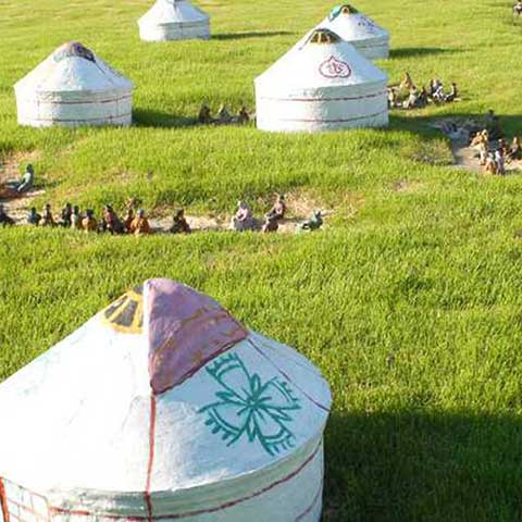 中国民俗文化村蒙古包