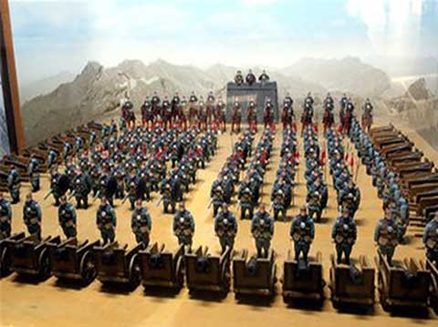 老龙头景区戚继光军营阵 老龙头景区戚继光军营阵