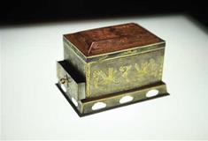 大唐芙蓉园鎏金仙人驾鹤壶门座银茶罗子