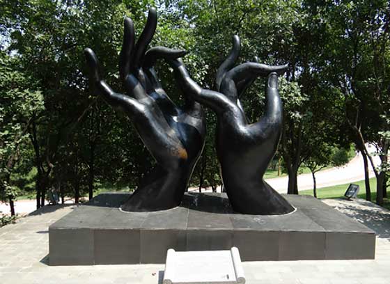 大唐芙蓉园说法印雕塑 大唐芙蓉园说法印雕塑