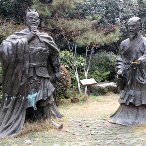 南京夫子庙朱升献策雕塑