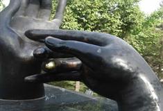 大唐芙蓉园火焰印雕塑