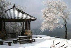 莫干山大坑景区千峰夕照亭