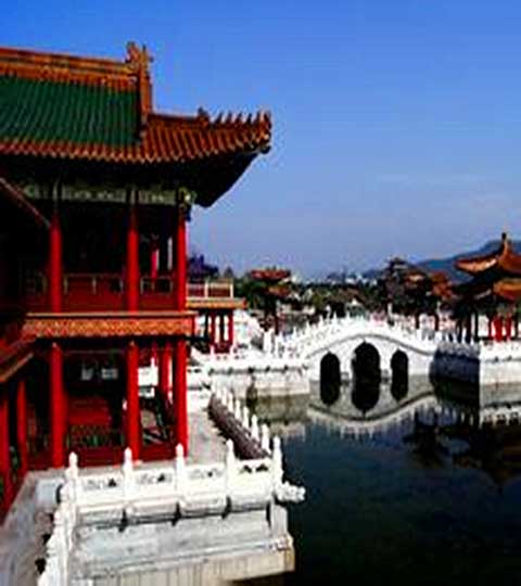 横店华夏文化园汉白玉桥