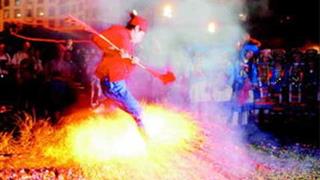 仙女湖风景区：刀山火海