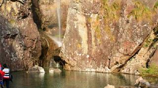 崖下库:上含羞瀑 崖下库:上含羞瀑