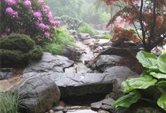 石家庄植物园：撷红桥