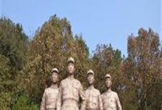 皖南事变烈士陵园：项英、叶挺雕塑