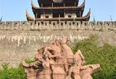 天心阁：古炮台和太平军魂浮雕