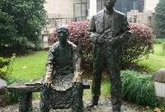 杭州西湖风景名胜区：蔡元培和林风眠雕像